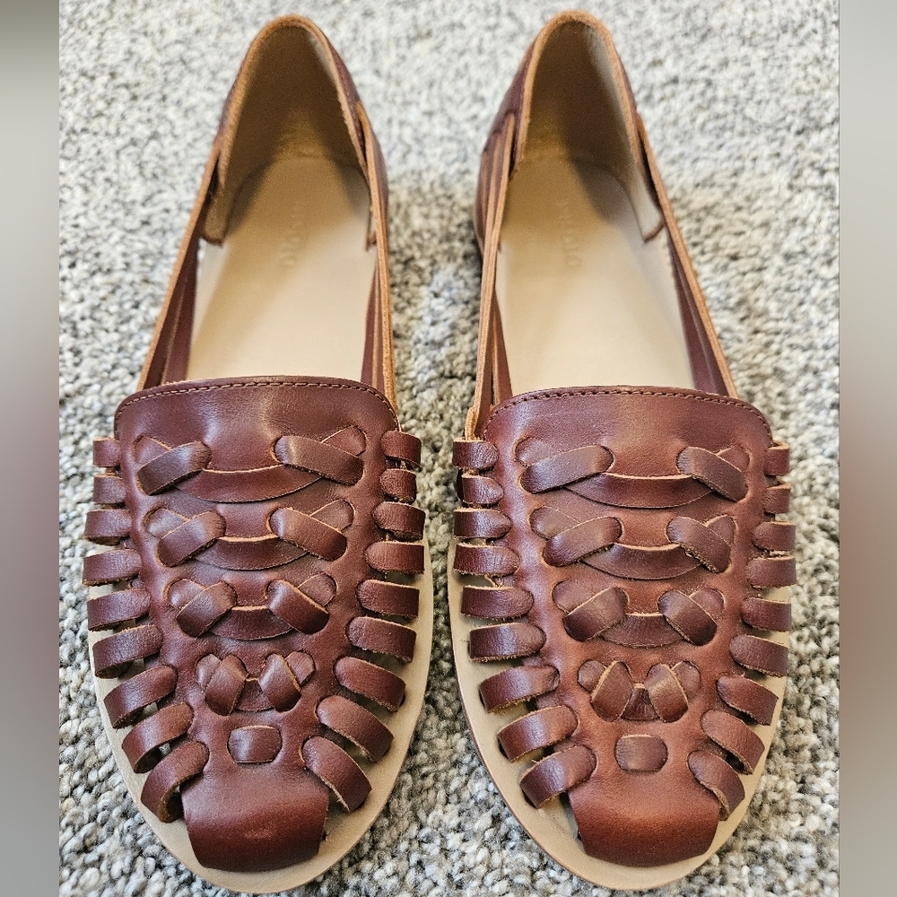 Nisolo Huarache Women's Brown Leather Sandals 6.5 - Picture 11 of 13